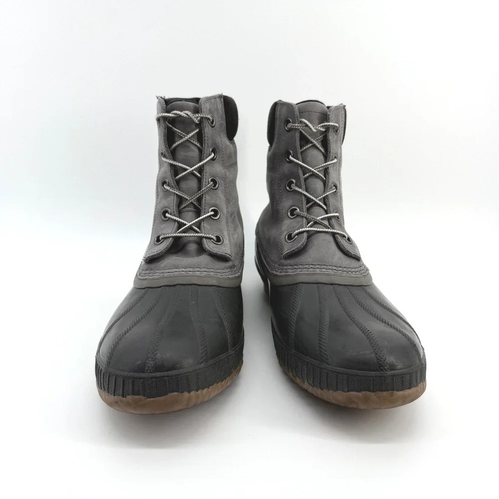 Sorel Cheyanne II Duck Boots Mens 14 Gray Waterproof Gorpcore Utility NM2575-052